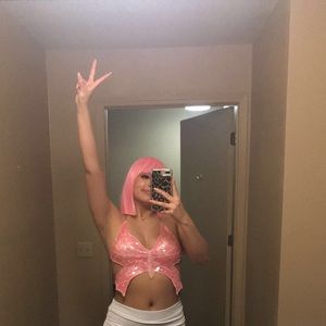 Y2K sequin butterfly top🦋